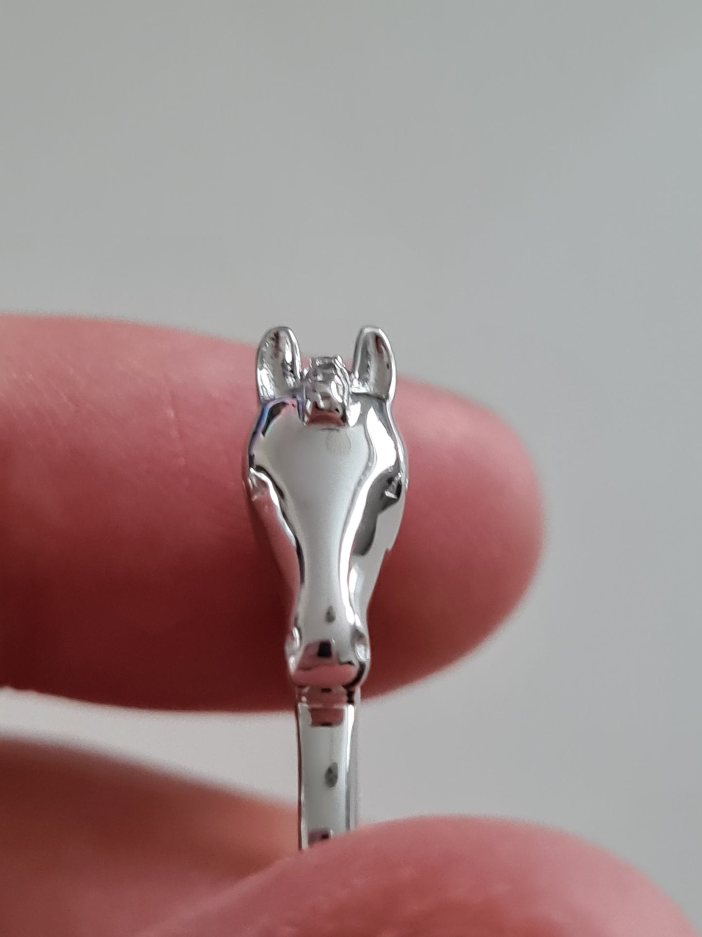 925 Sterling Silver Horse Ring SIZE R